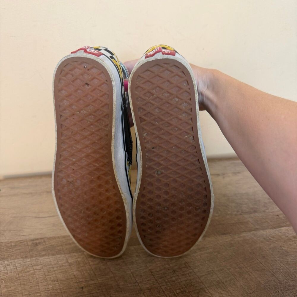 Vans Sunflower Checkerboard Skate Slip On Womens Size 8.5 Shoes - Picture 5 of 8